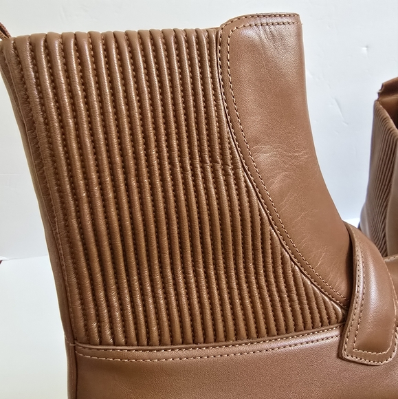 Gianvito Rossi Leather Ankle Boots Brown Size 39.5 - Picture 6 of 7